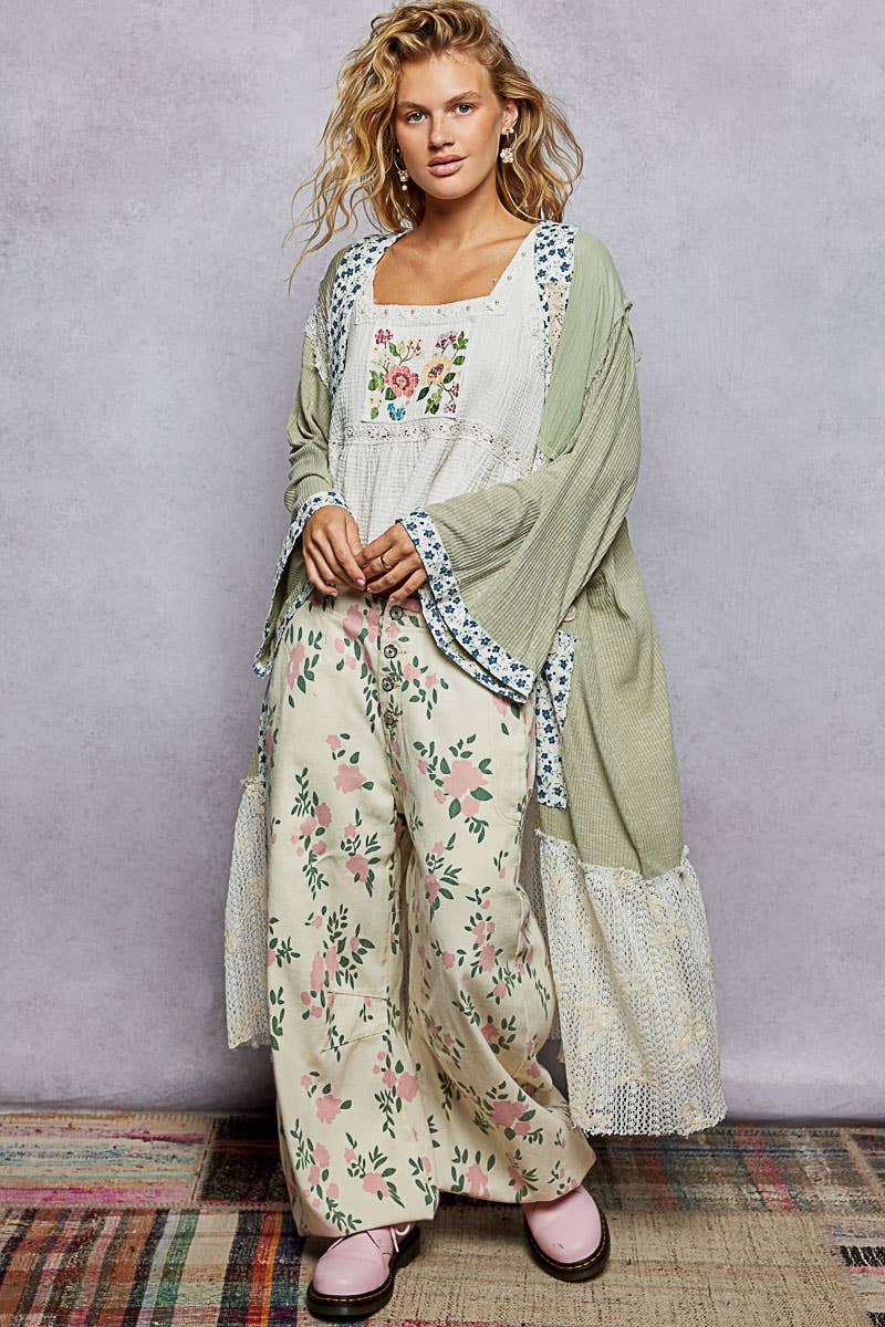 Powder Olive Lace Layer