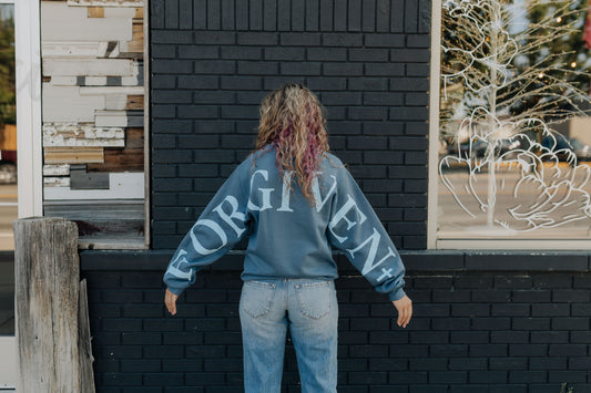 Forgiven Blue Sweatshirt