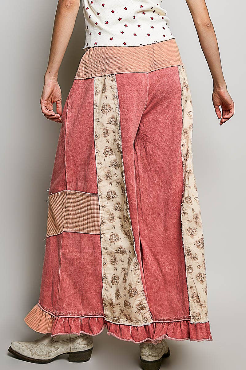 Scarlet Sweet Ruffle Hem Pants