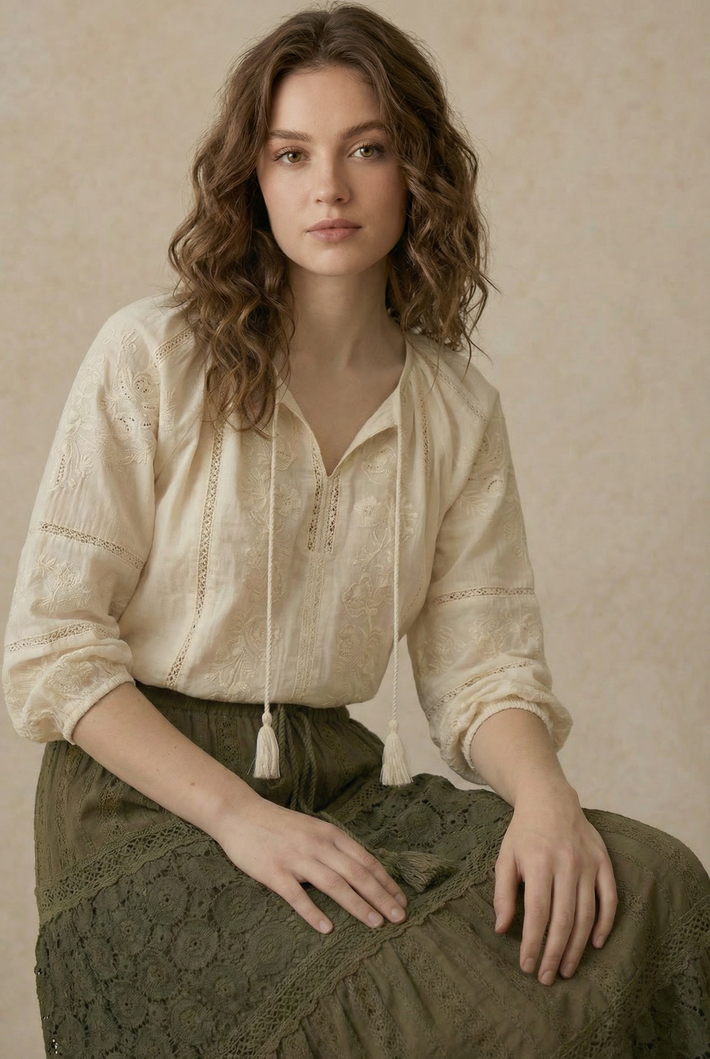 Forest Whisper Lace Skirt