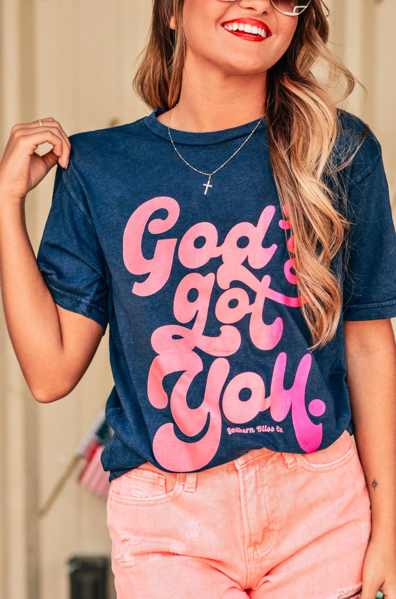 God's Got You Mineral Wash Tee