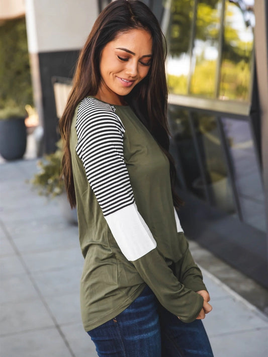 Green Sleeve Stripes