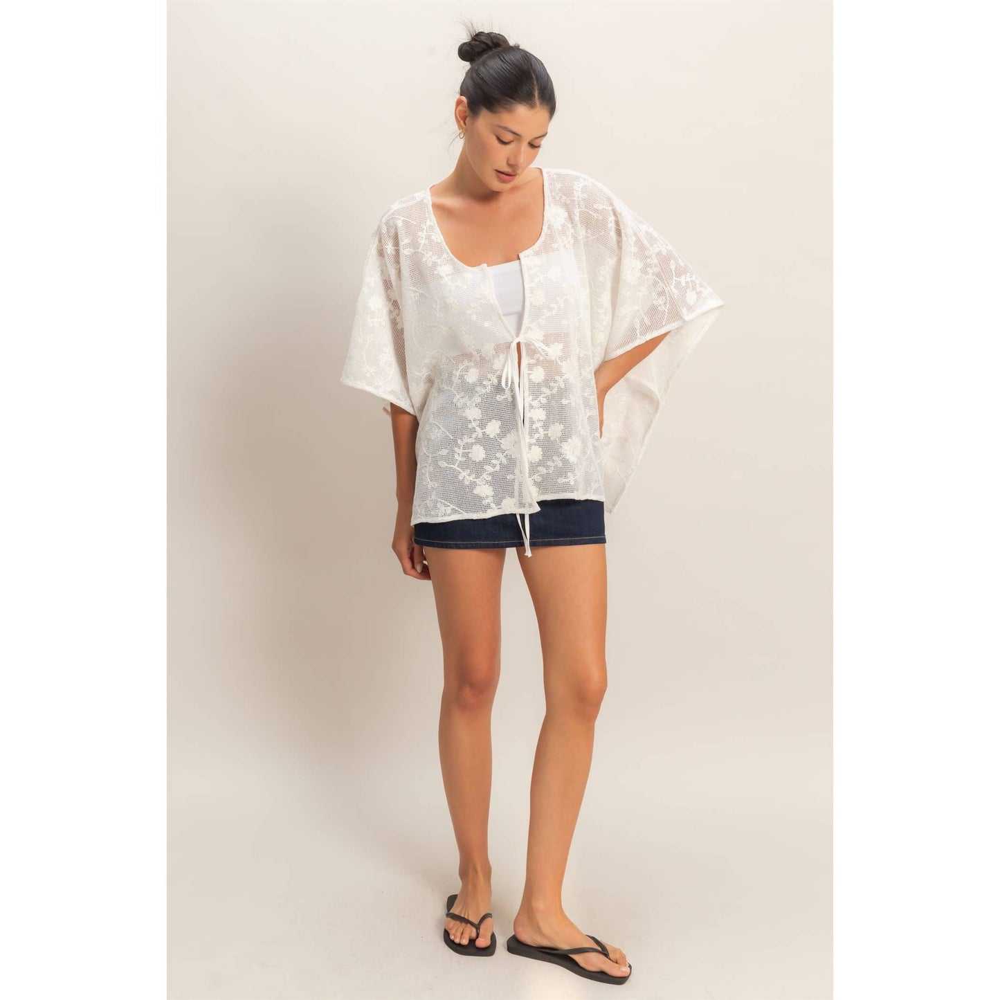 Floral Lace Shawl