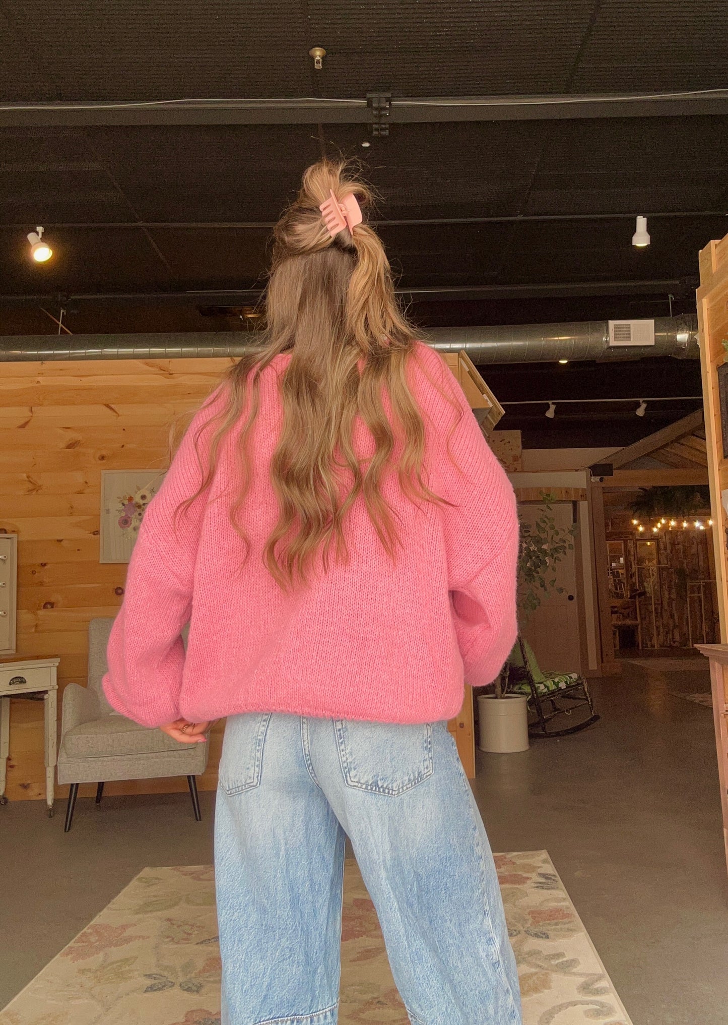 Lindsay's Tie Cardigan - Mauve