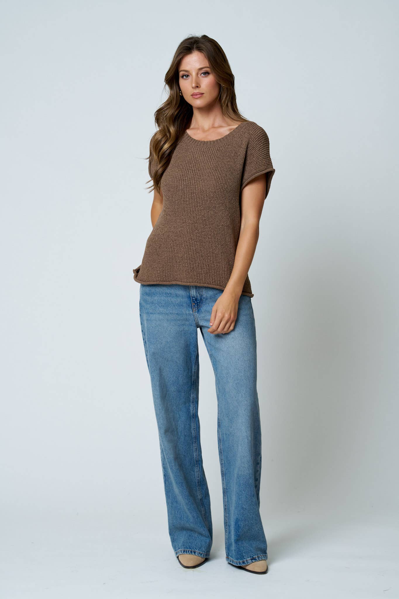 Effortless Knit Top - Mocha