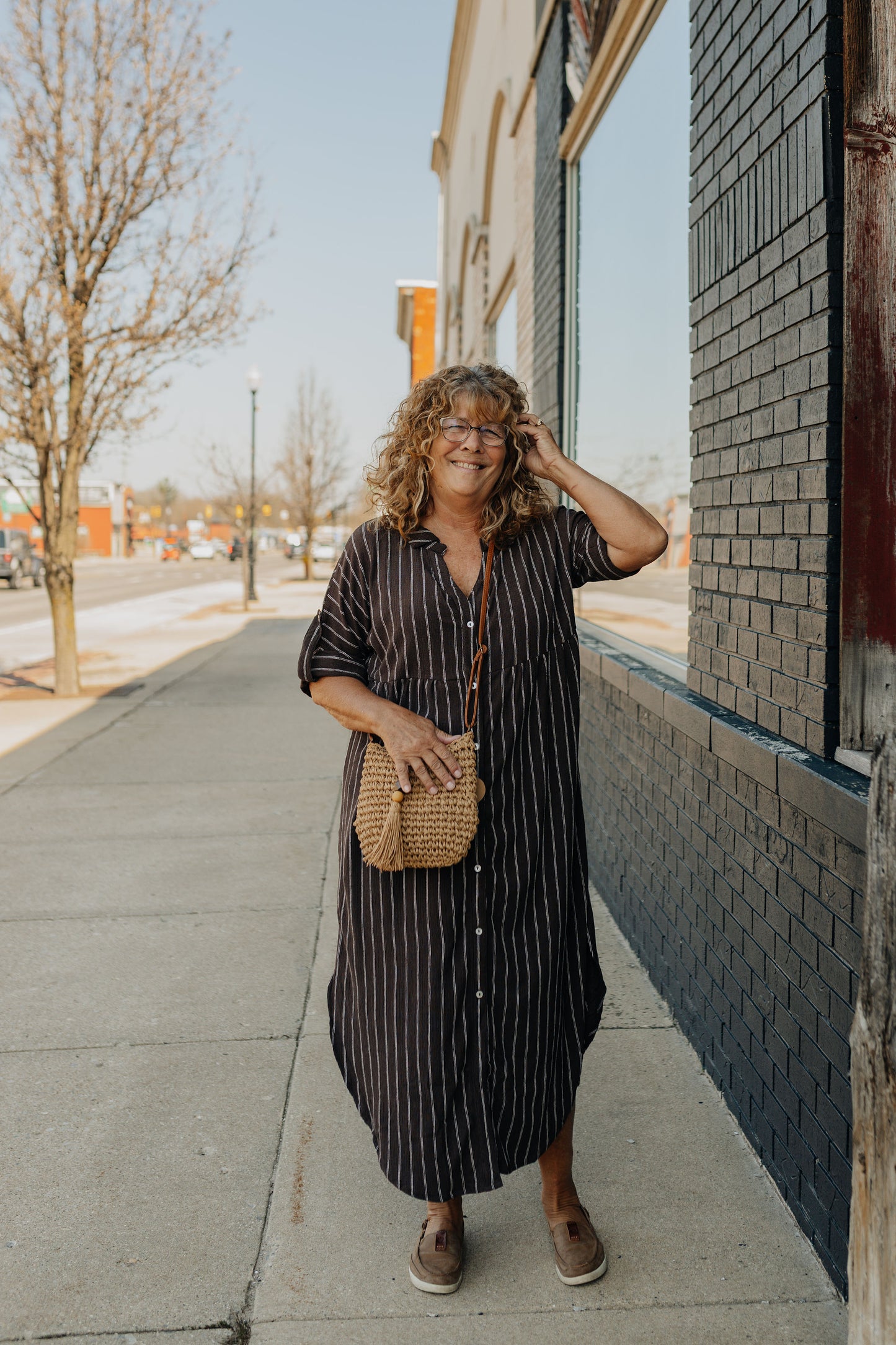 Brown Sugar Linen Dress