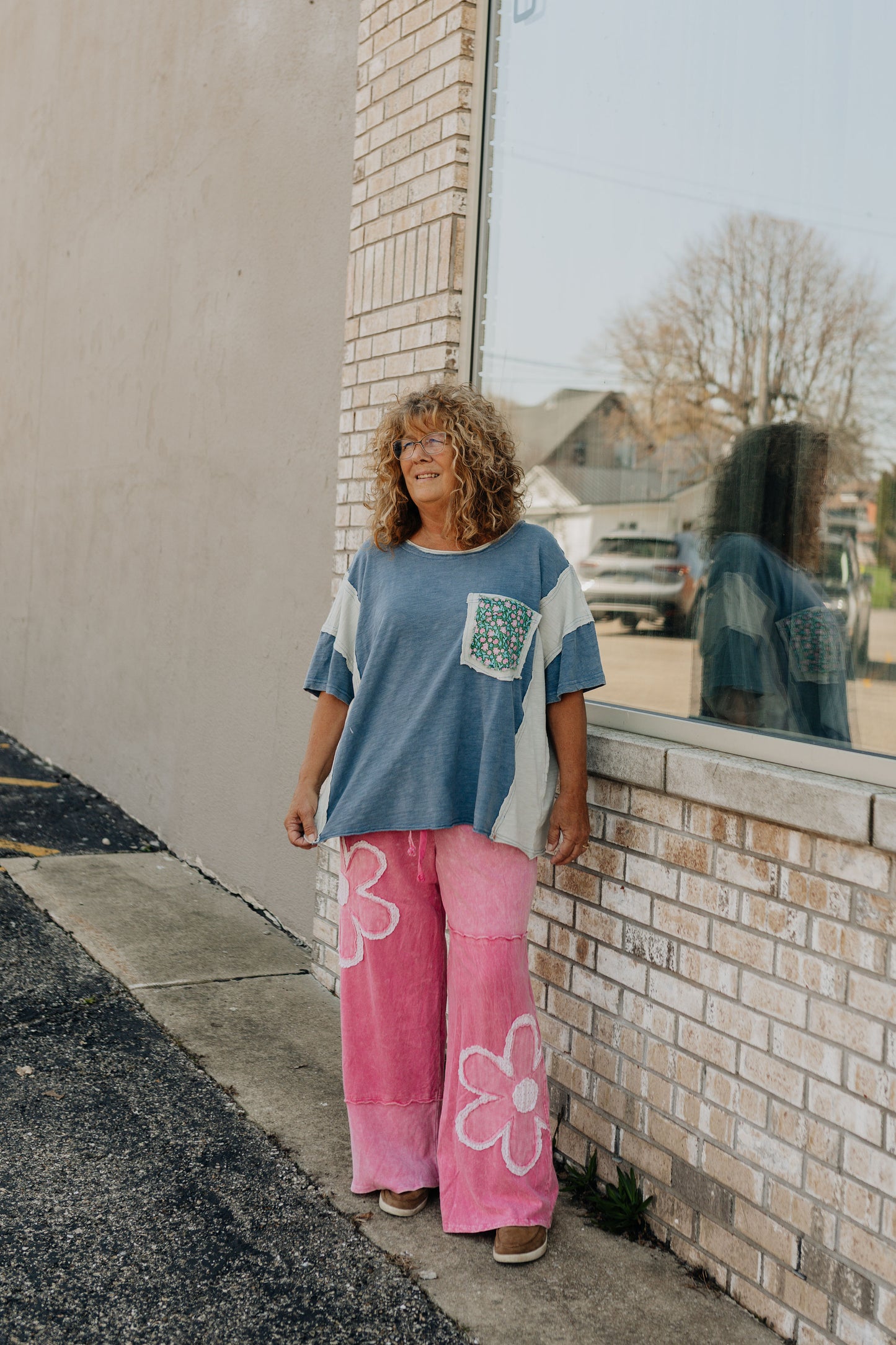 Wanderlust Peace Tee - Denim