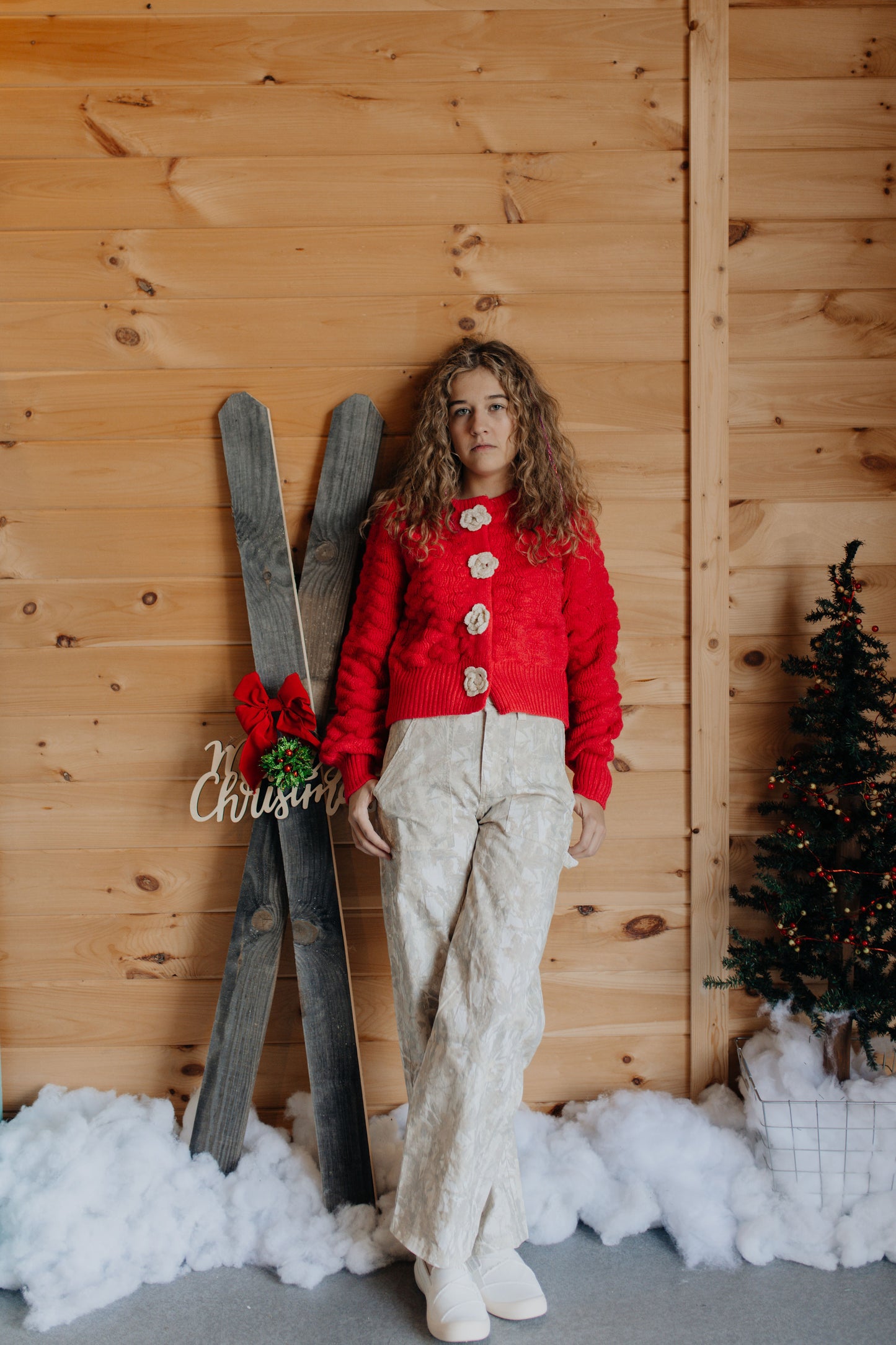 Holiday Rosebud Sweater