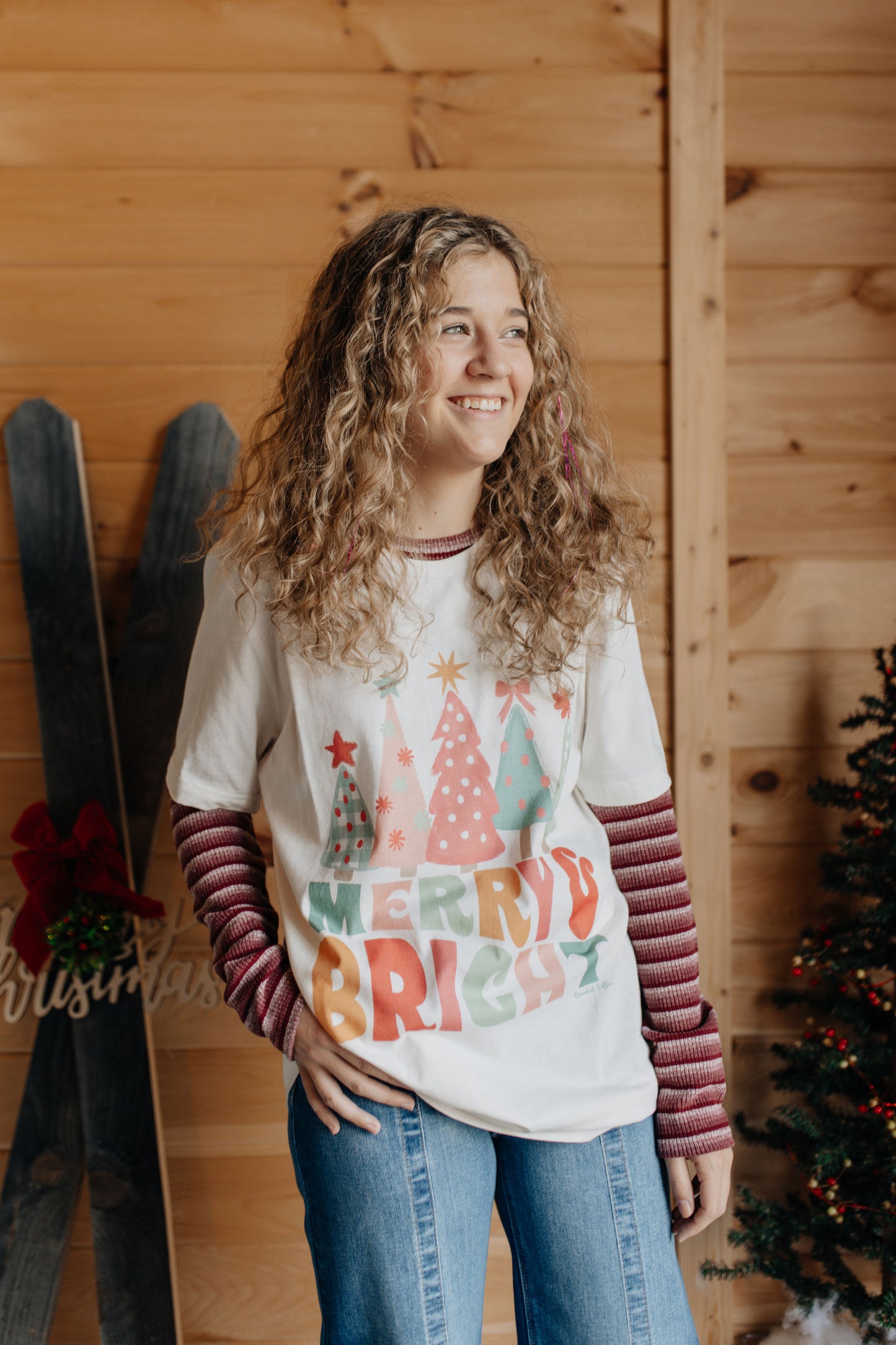 Merry & Bright Christmas Tee