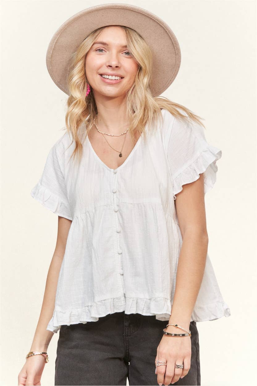 White Babydoll Blouse