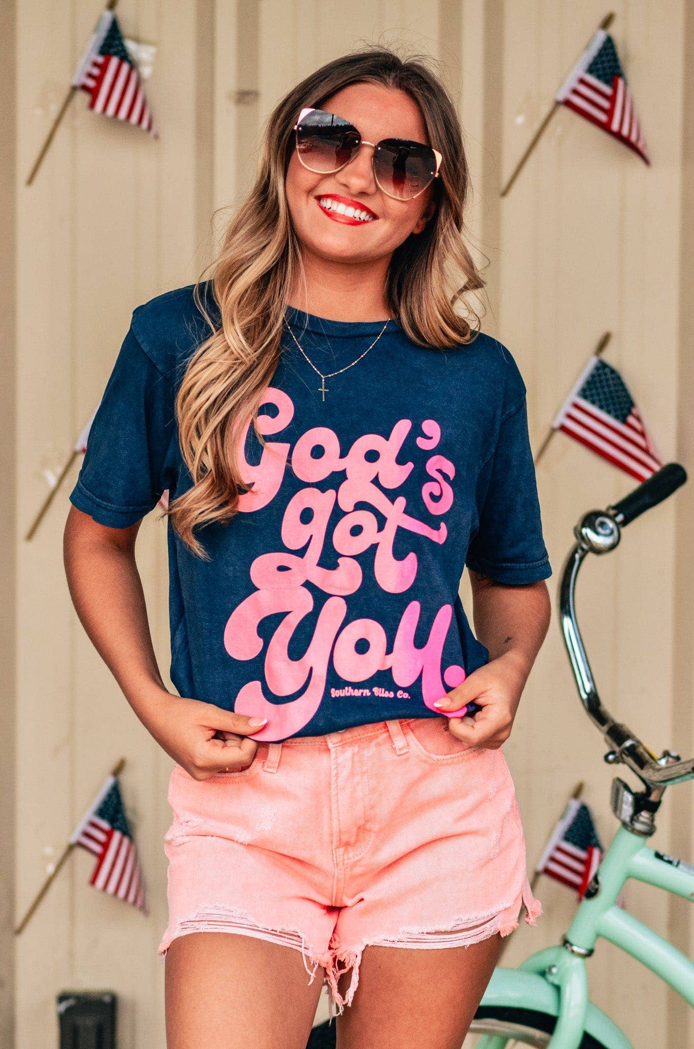 God's Got You Mineral Wash Tee