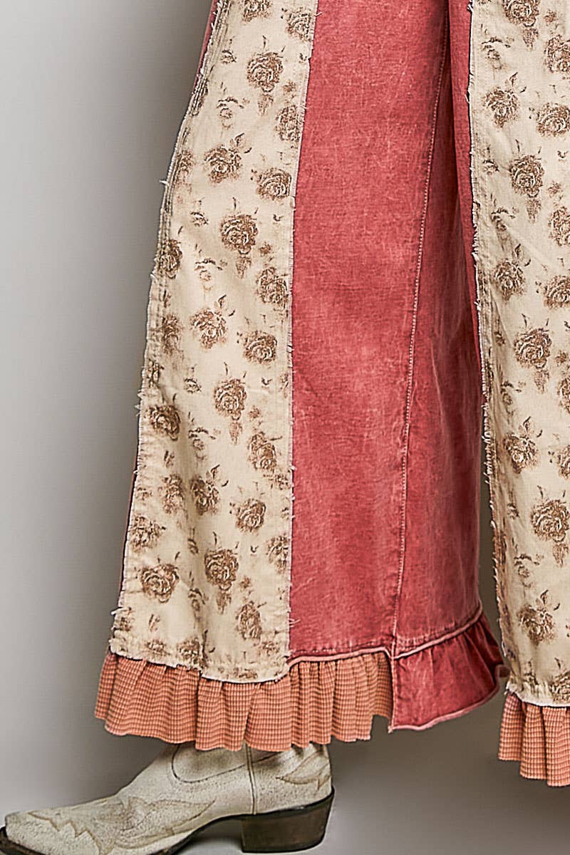 Scarlet Sweet Ruffle Hem Pants