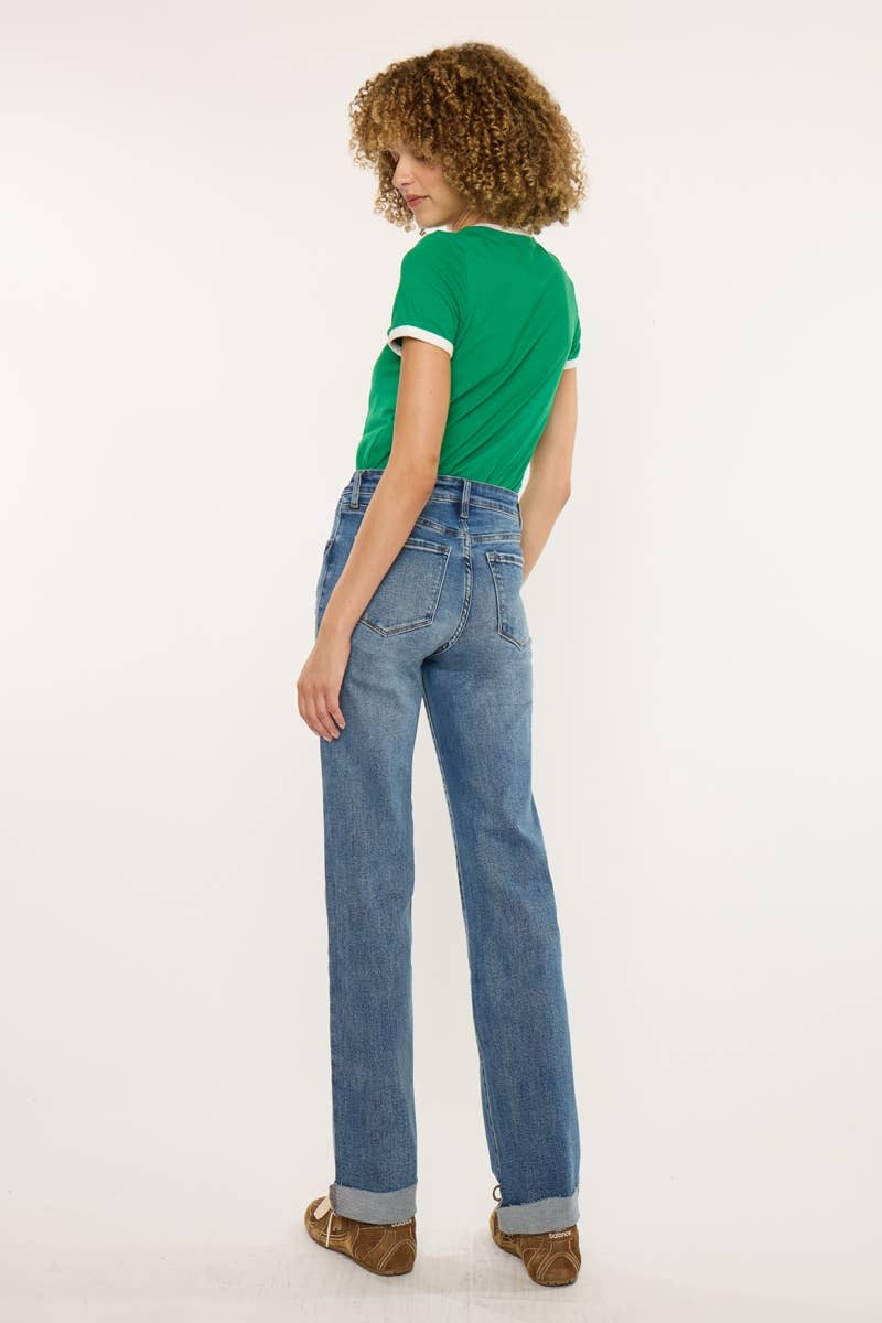 High Rise True Straight Jean