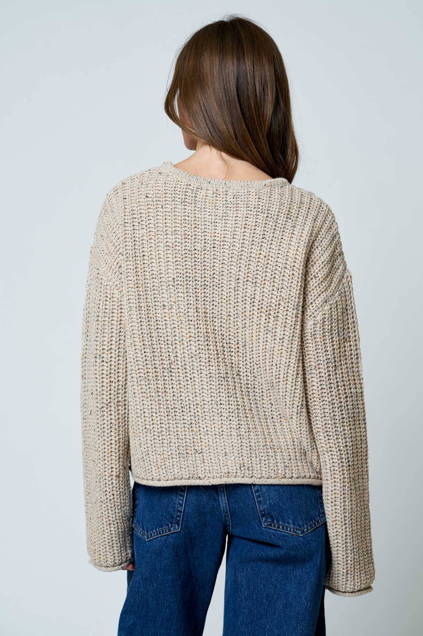 Chunky Knit Marled Cardigan