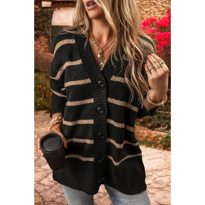 Black & Tan Cardigan