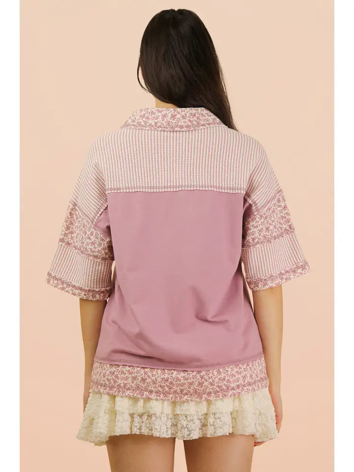Violet Bloom Top