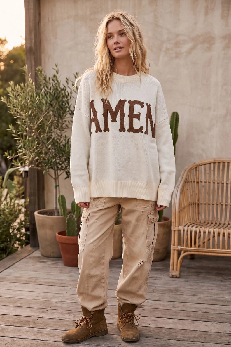 Amen Graphic Sweater