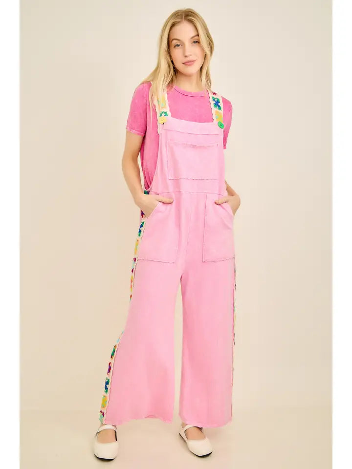 Bubblegum Crochet Jumpsuit