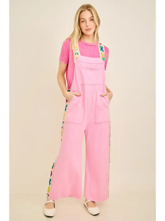 Bubblegum Crochet Jumpsuit
