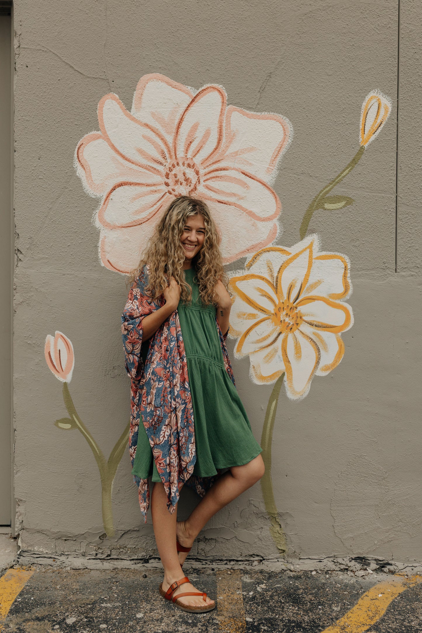 Eucalyptus Green Tie Mini Dress
