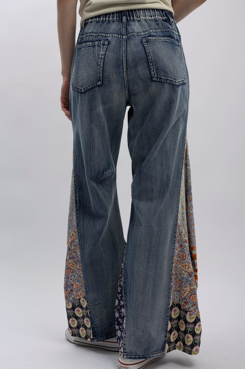 Side Patchwork Pants
