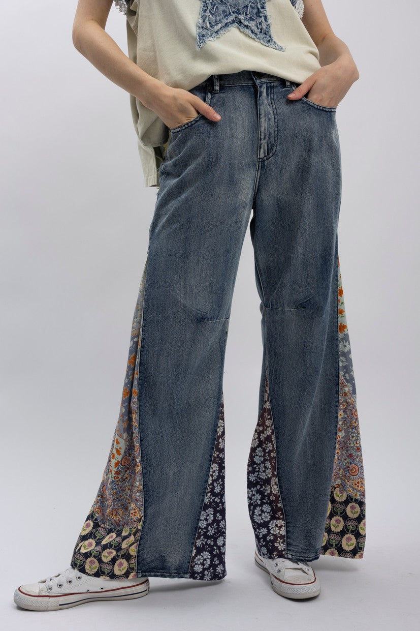 Side Patchwork Pants