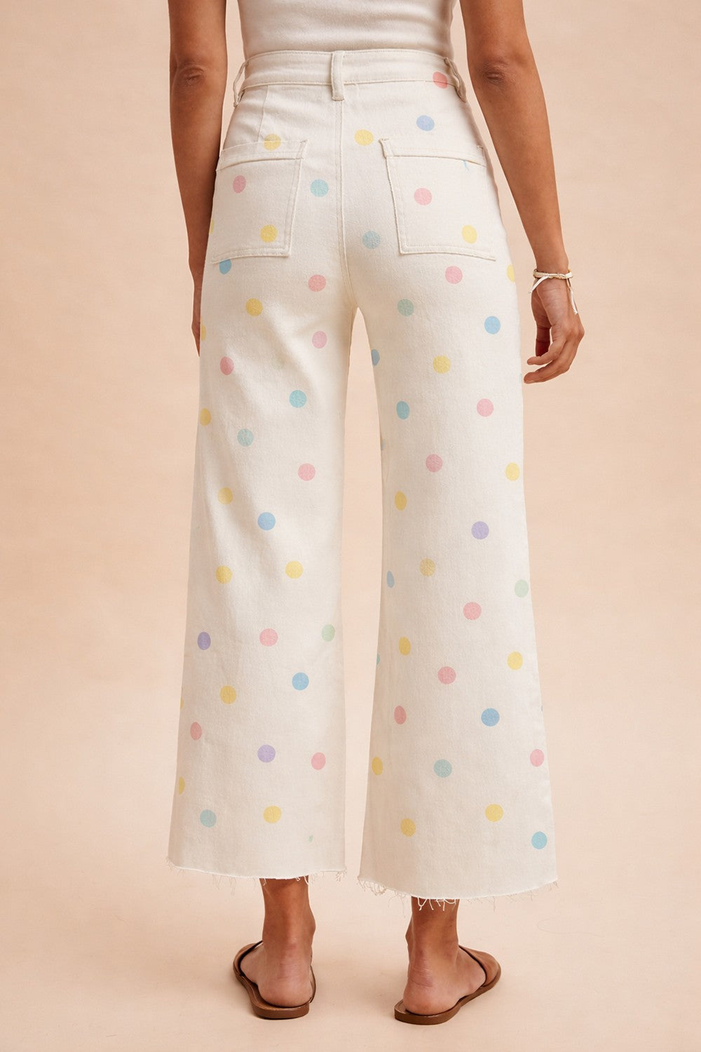 Charcoal Polka Dot Pant