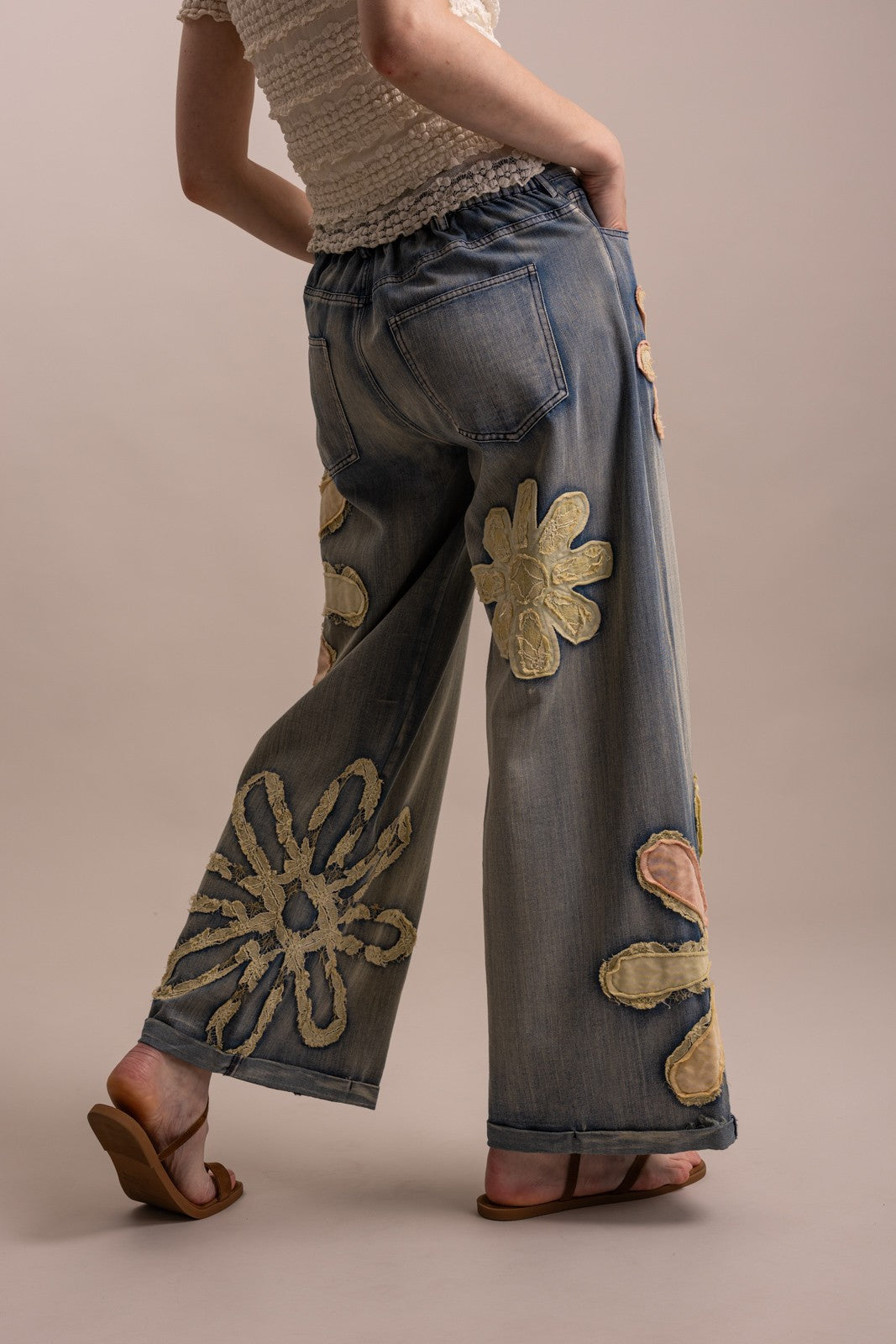 Garden Bloom Denim Pants