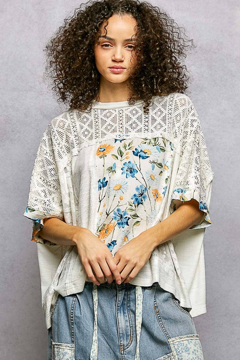 Effortless Ivory Floral Top
