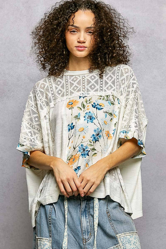 Effortless Ivory Floral Top