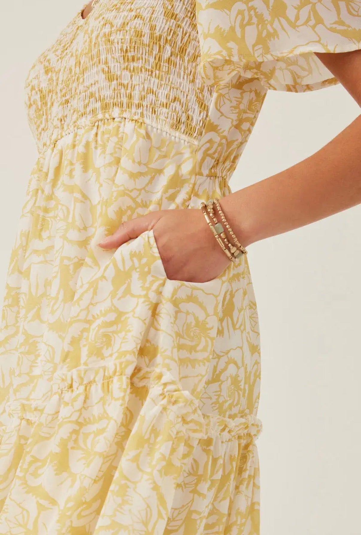 Baby Doll Yellow Dress