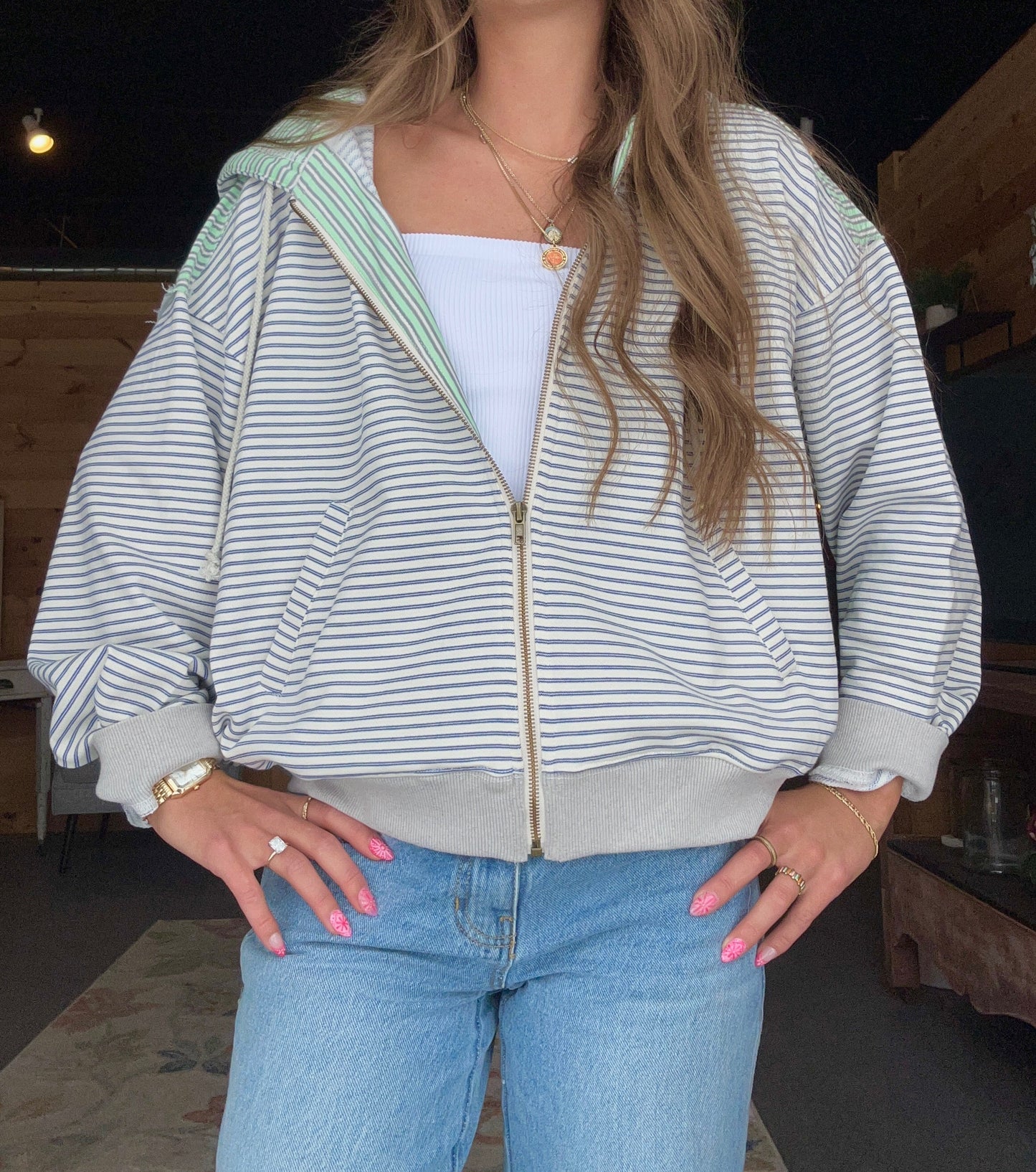 Kennedy’s Stripe Hoodie