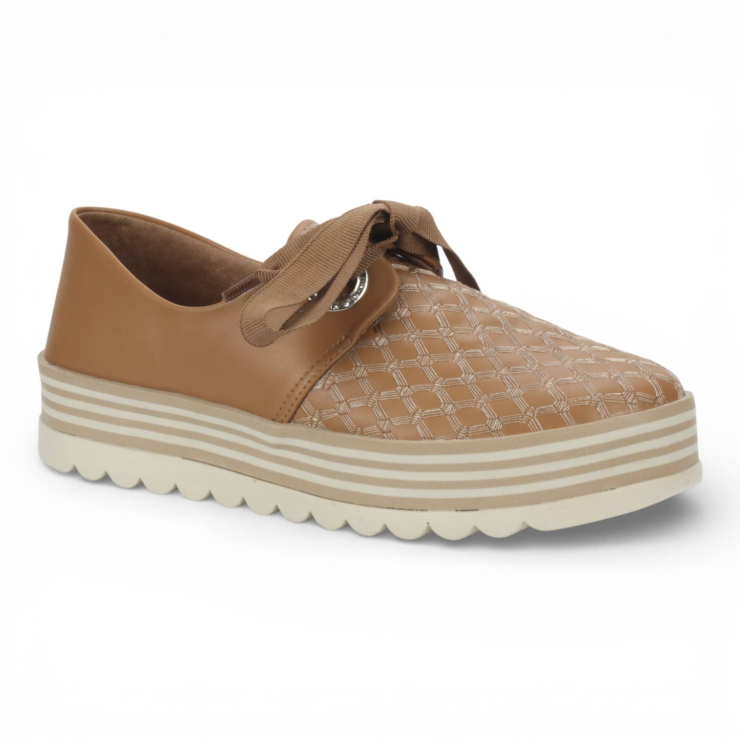 Lace up Sneakers Camel