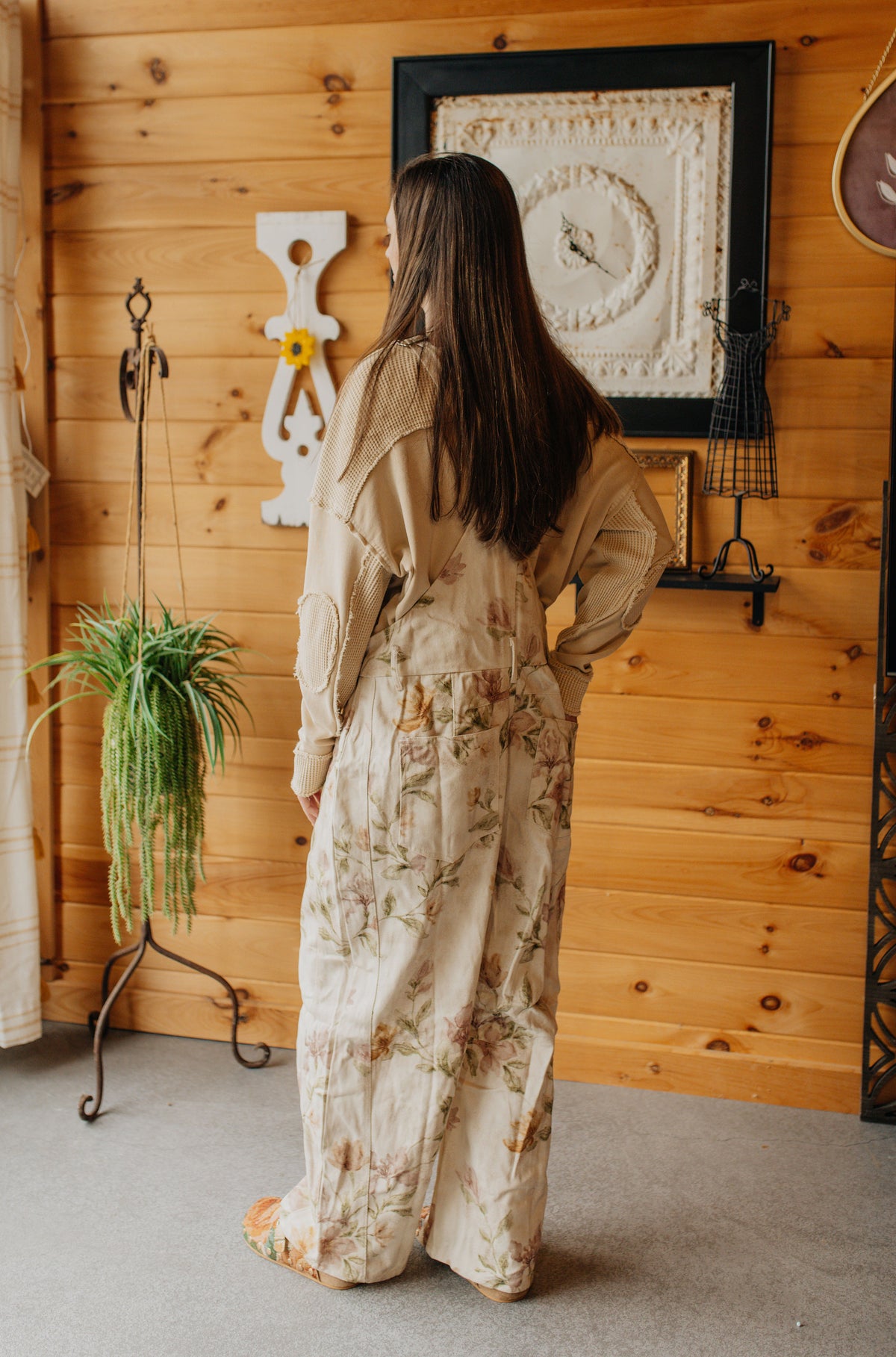 Magnolia Floral Overalls