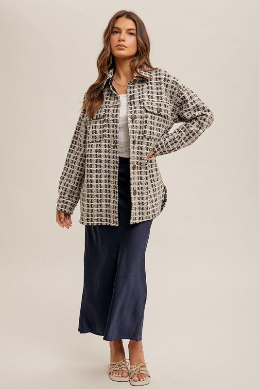Black Checkered Jacket