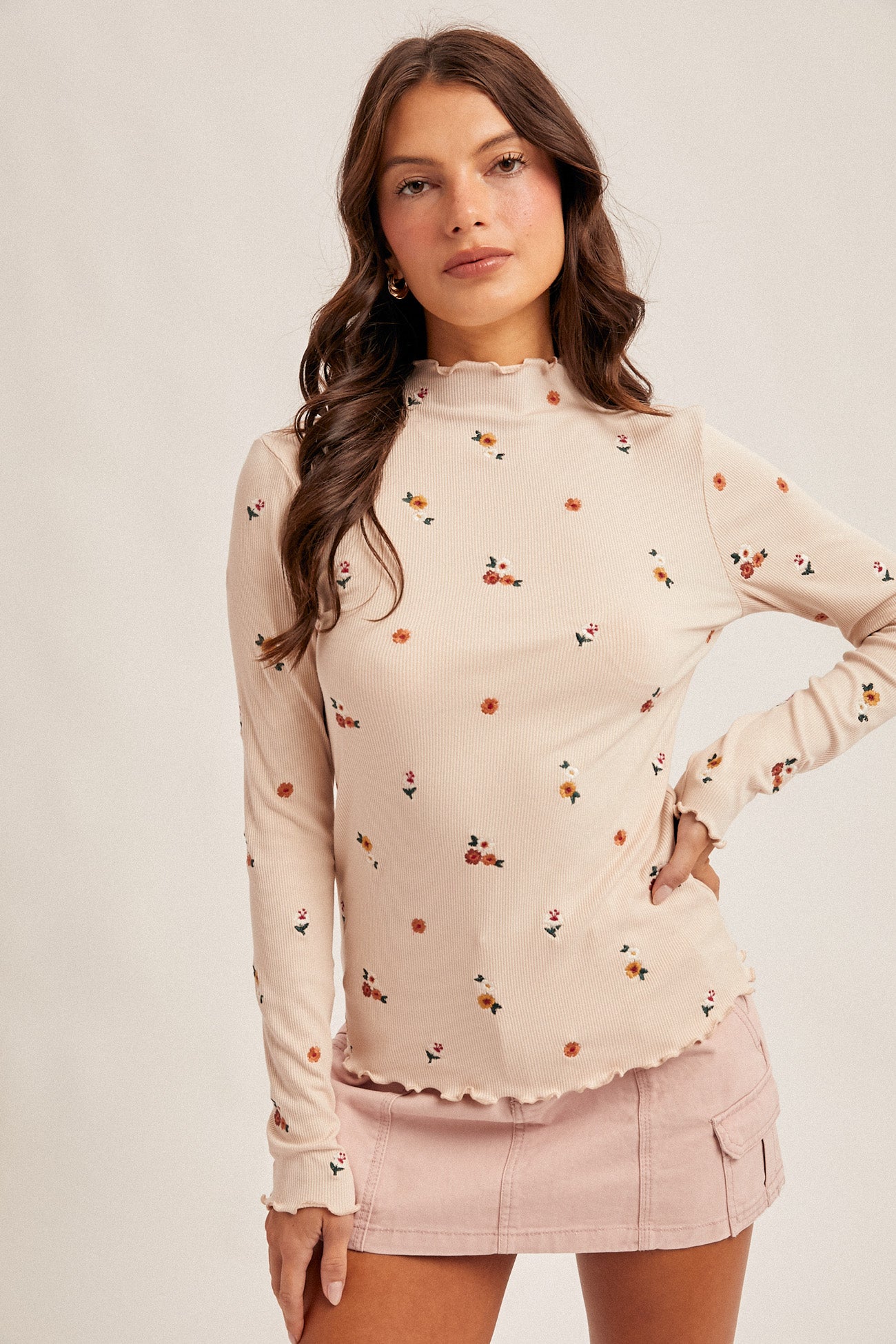 Floral Fitted Longsleeve