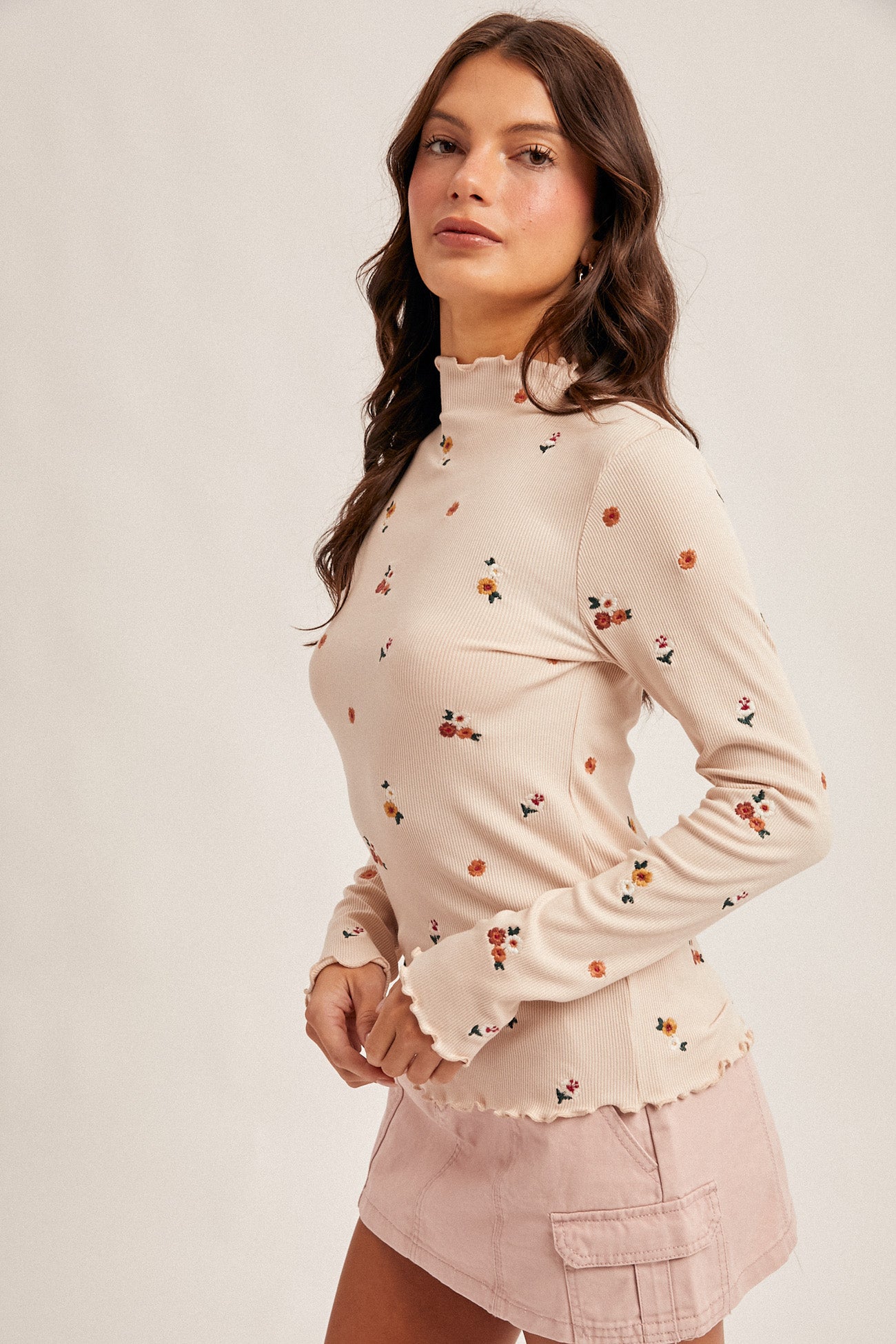 Floral Fitted Longsleeve