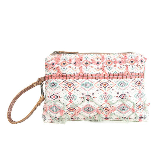 Spring Design Clutch Pouch