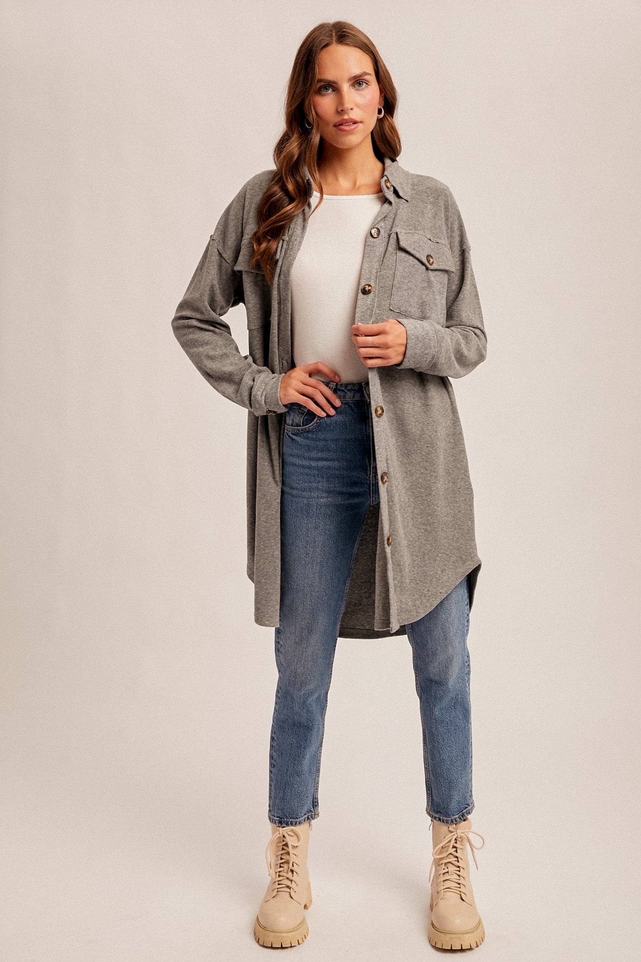 Long Charcoal Sweater