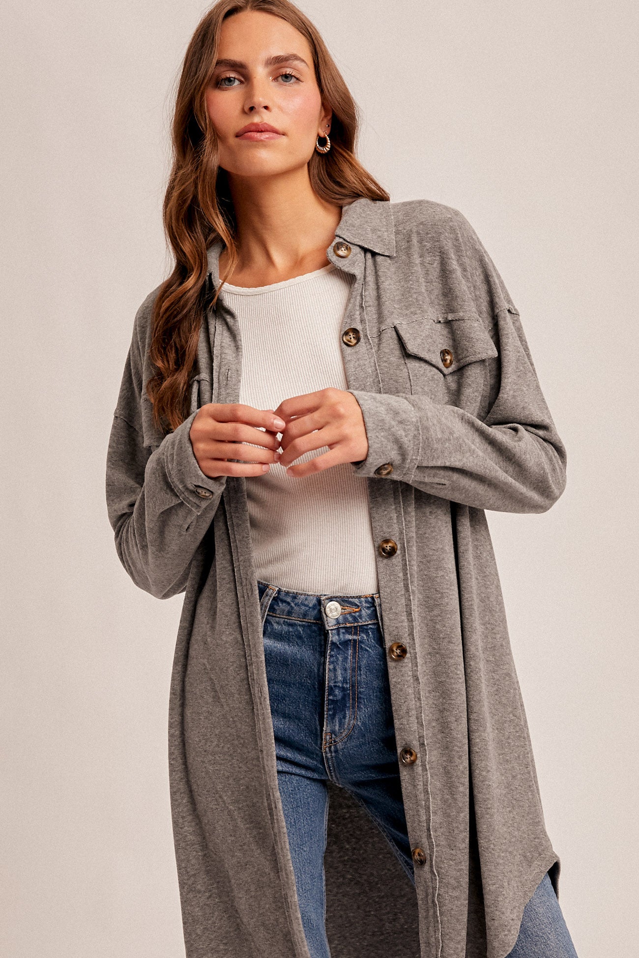 Long Charcoal Sweater