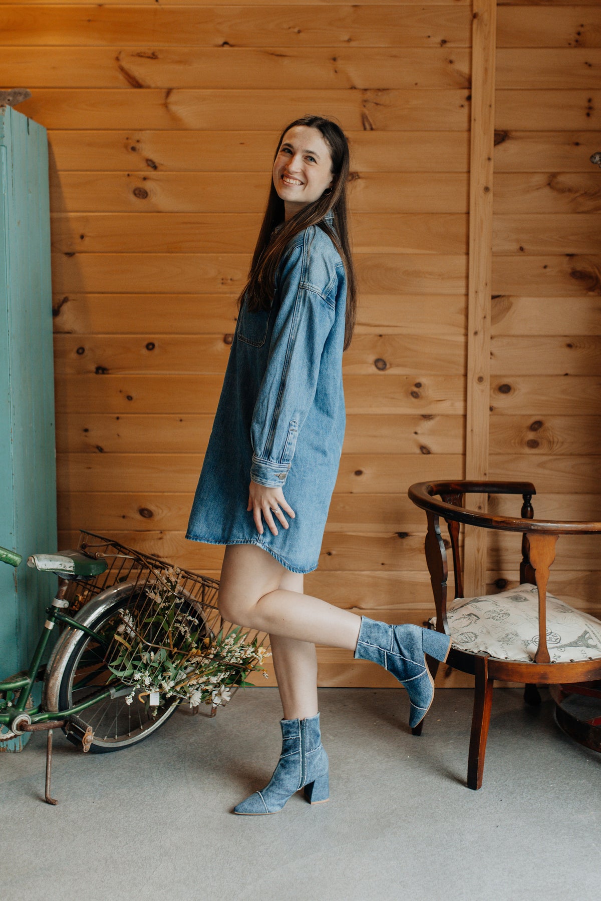 Main Street Denim Dress