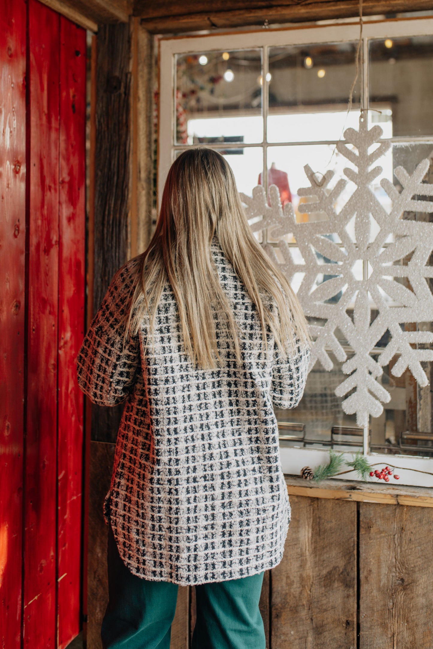 Black Checkered Jacket