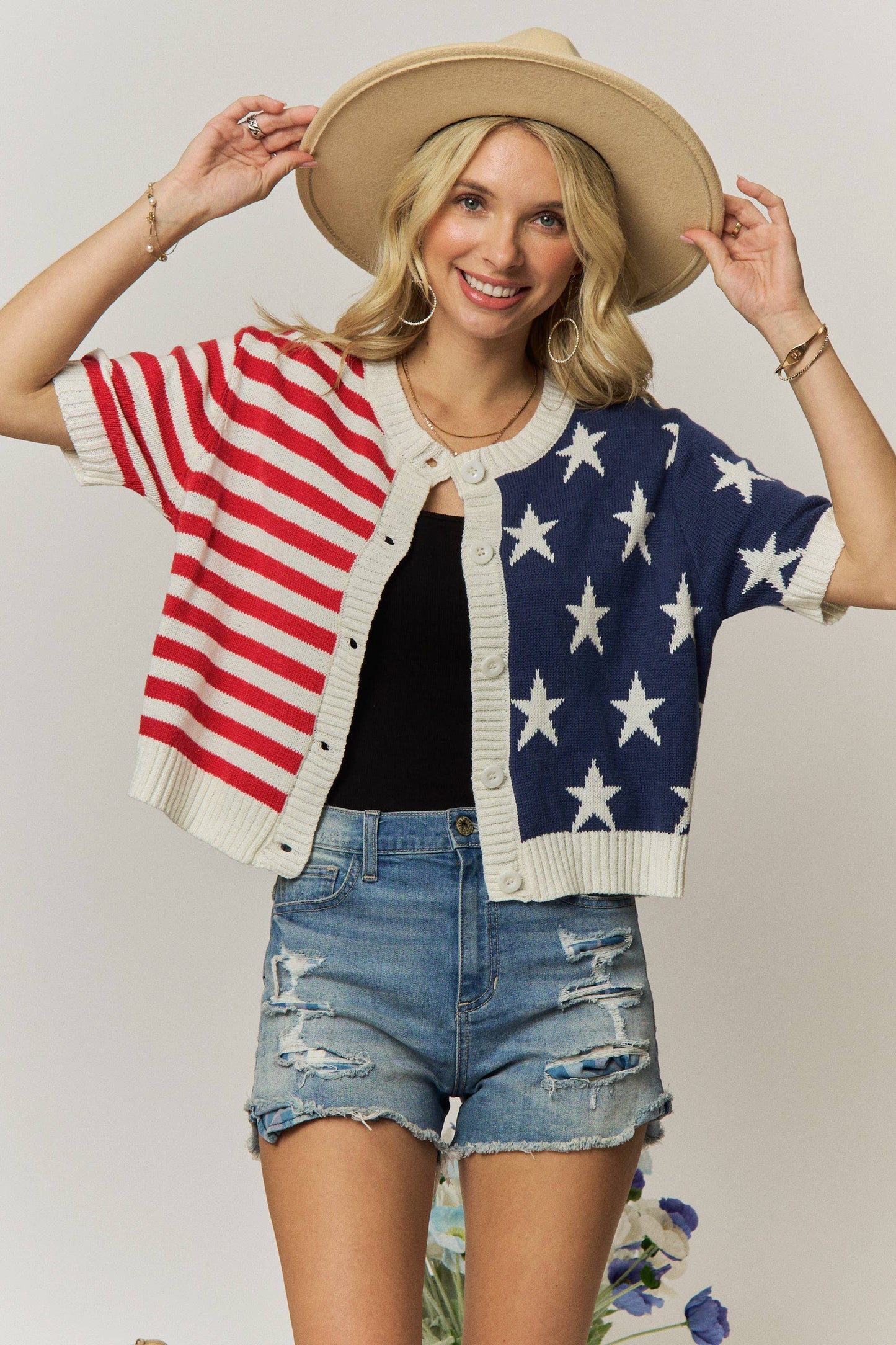 American Flag Sweater