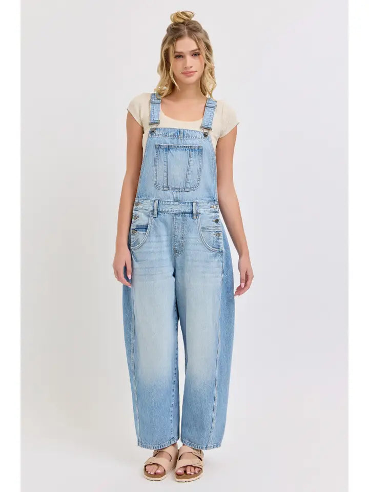 Mid Waisted Barrel Overall
