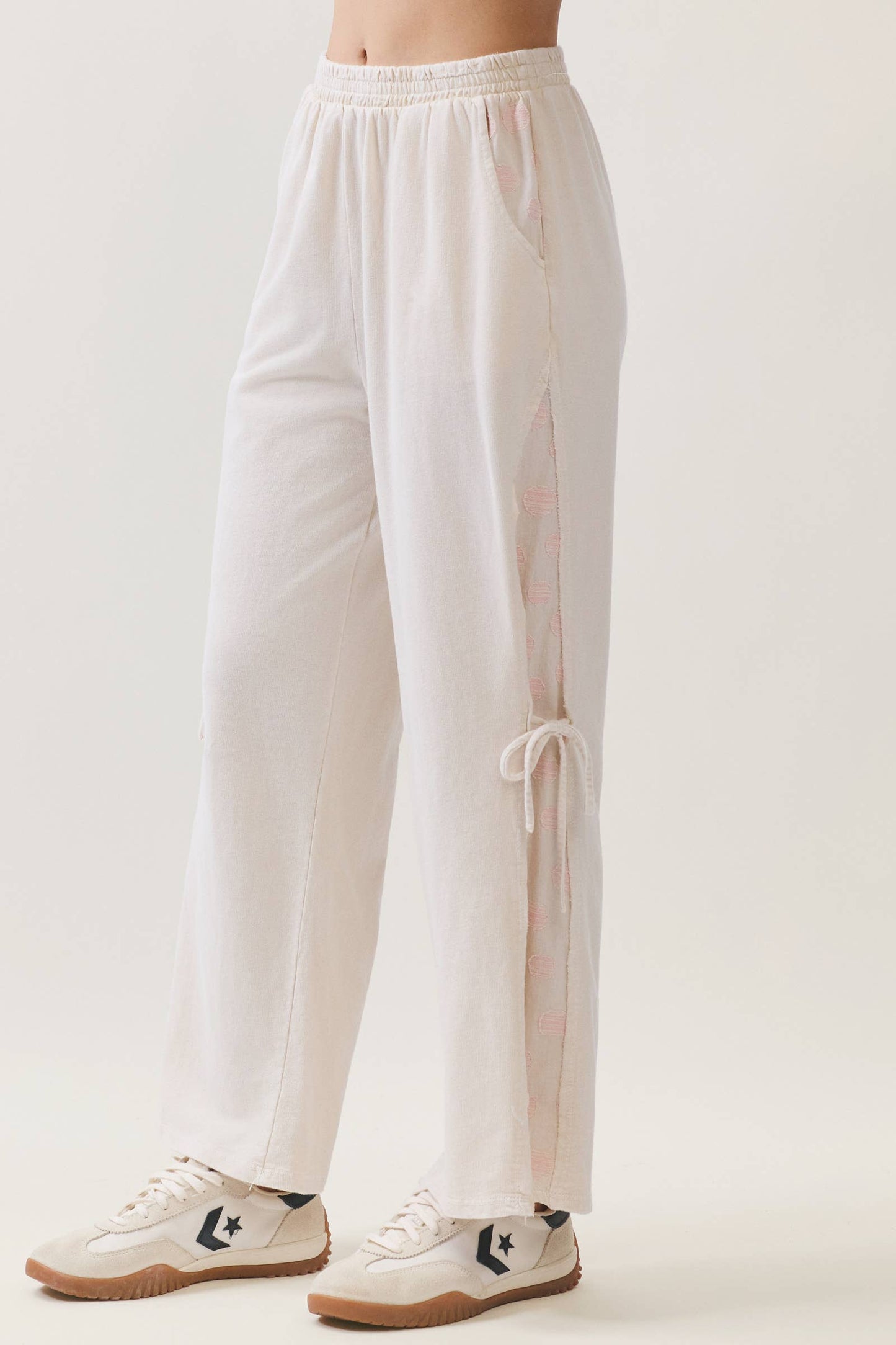 Polkadot Side Bow Tie Pants