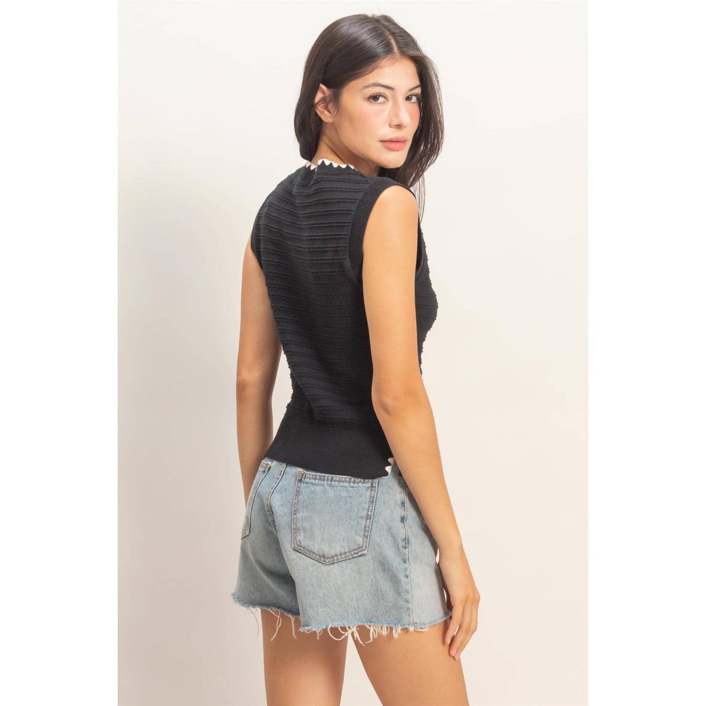 Eyelet Knit Tank