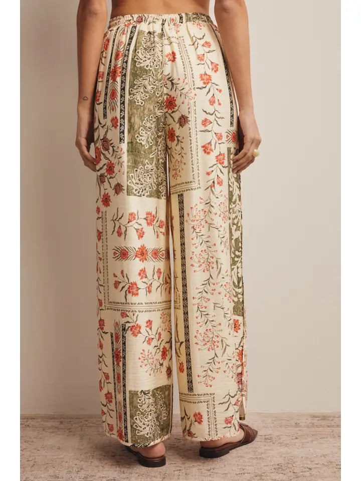 Patchwork Print Vacation Pants