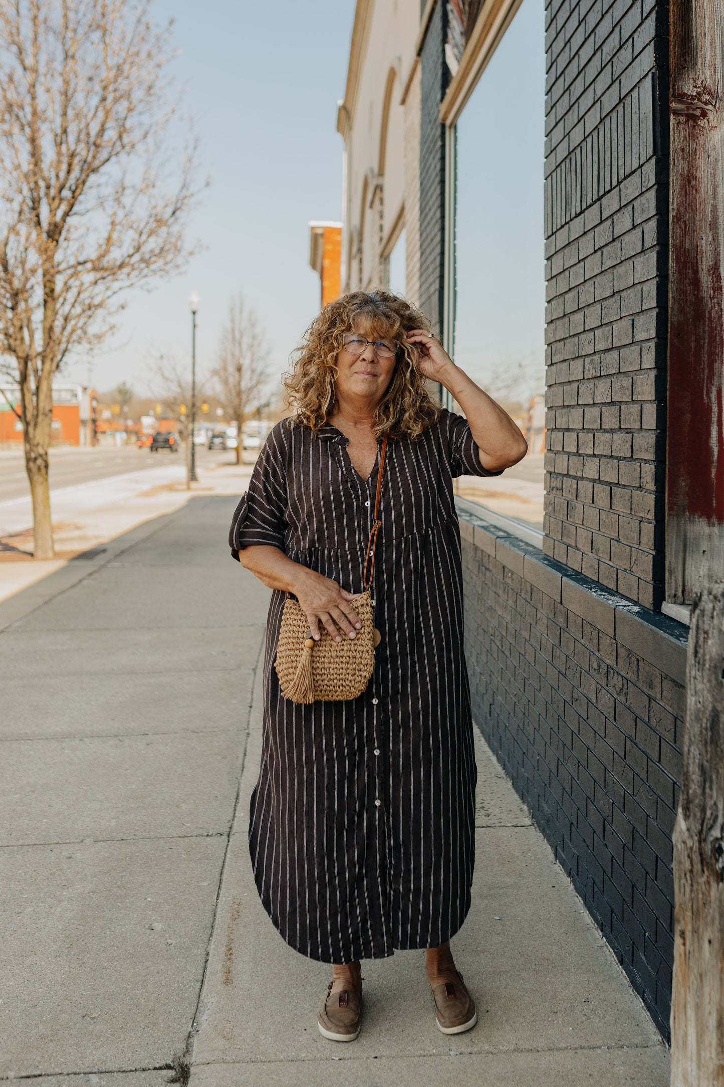 Brown Sugar Linen Dress