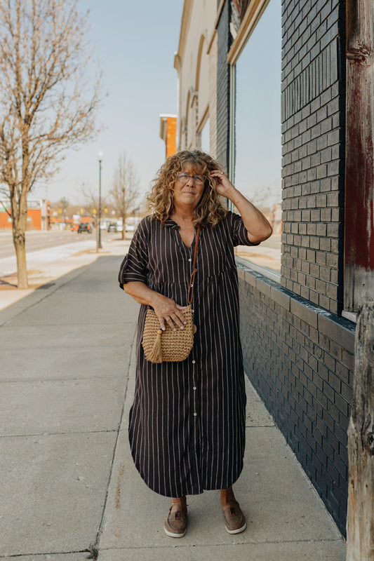 Brown Sugar Linen Dress