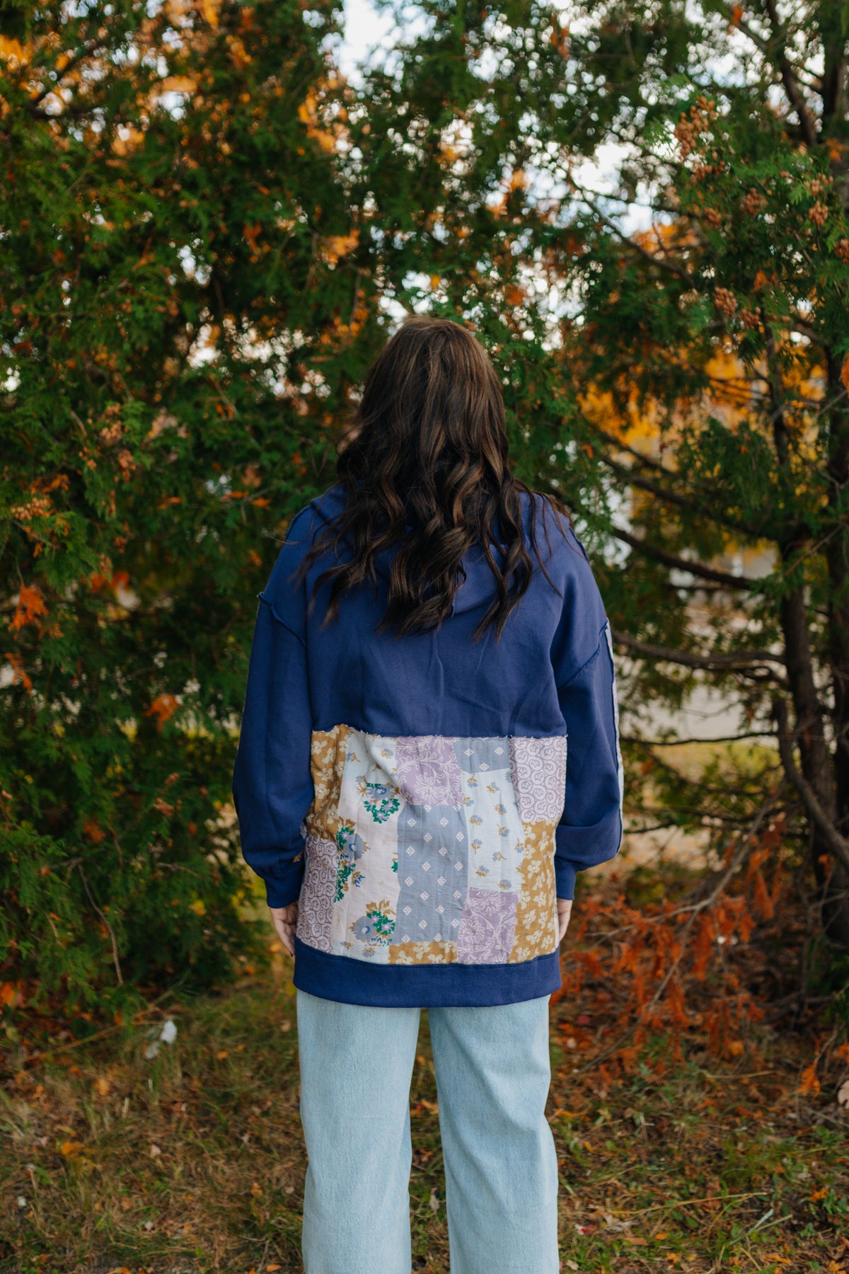Purple Patchwork Hoodie